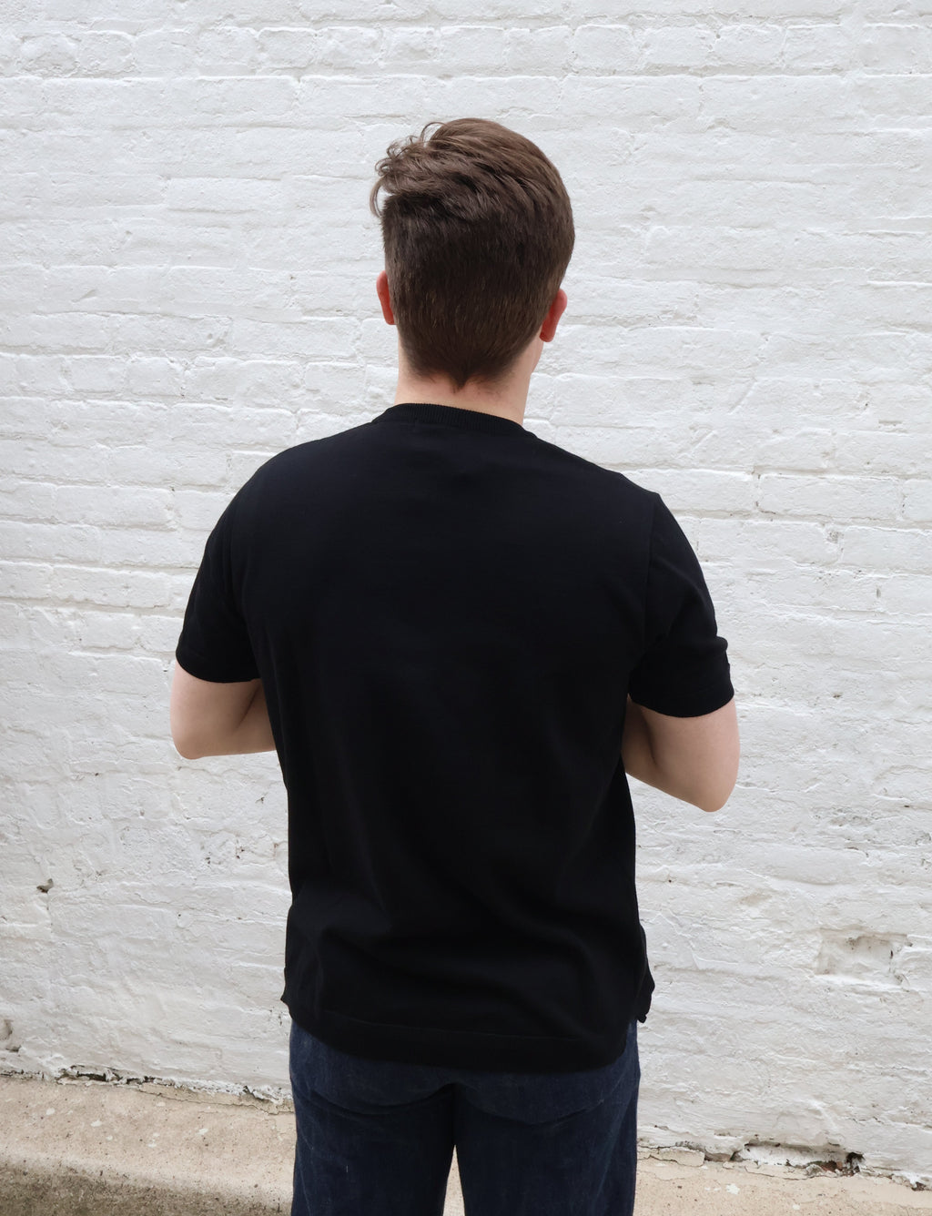 Fujito Crew Neck Knit T-Shirt