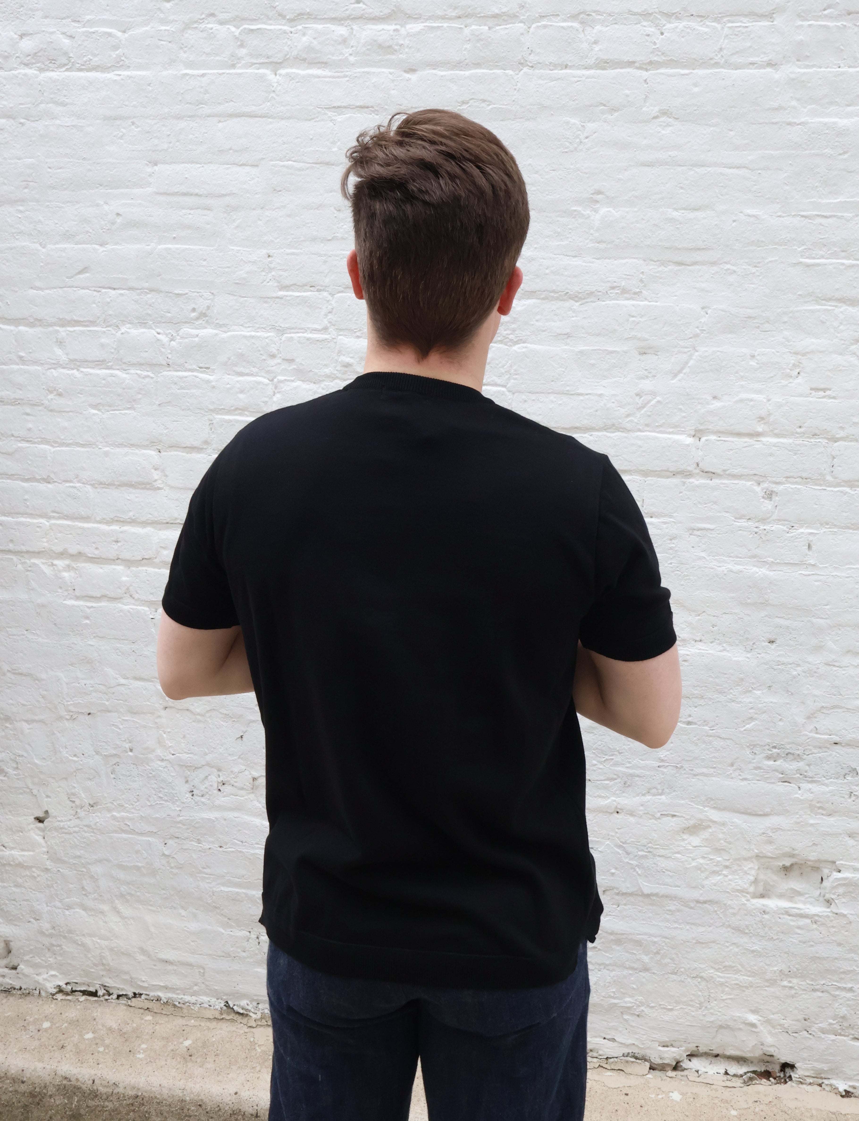 Fujito Crew Neck Knit T-Shirt