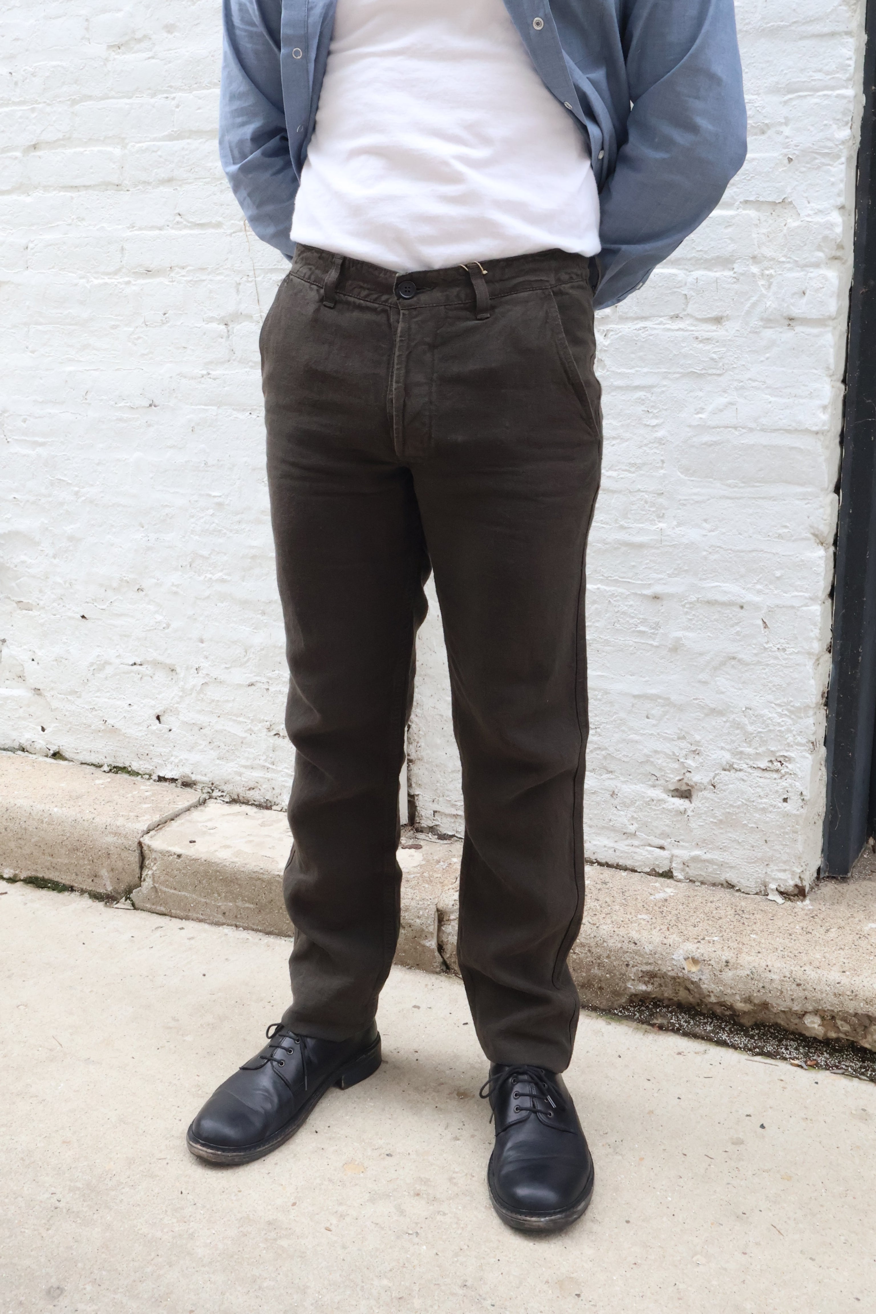 Vetra Heavy Linen Weaved Trousers