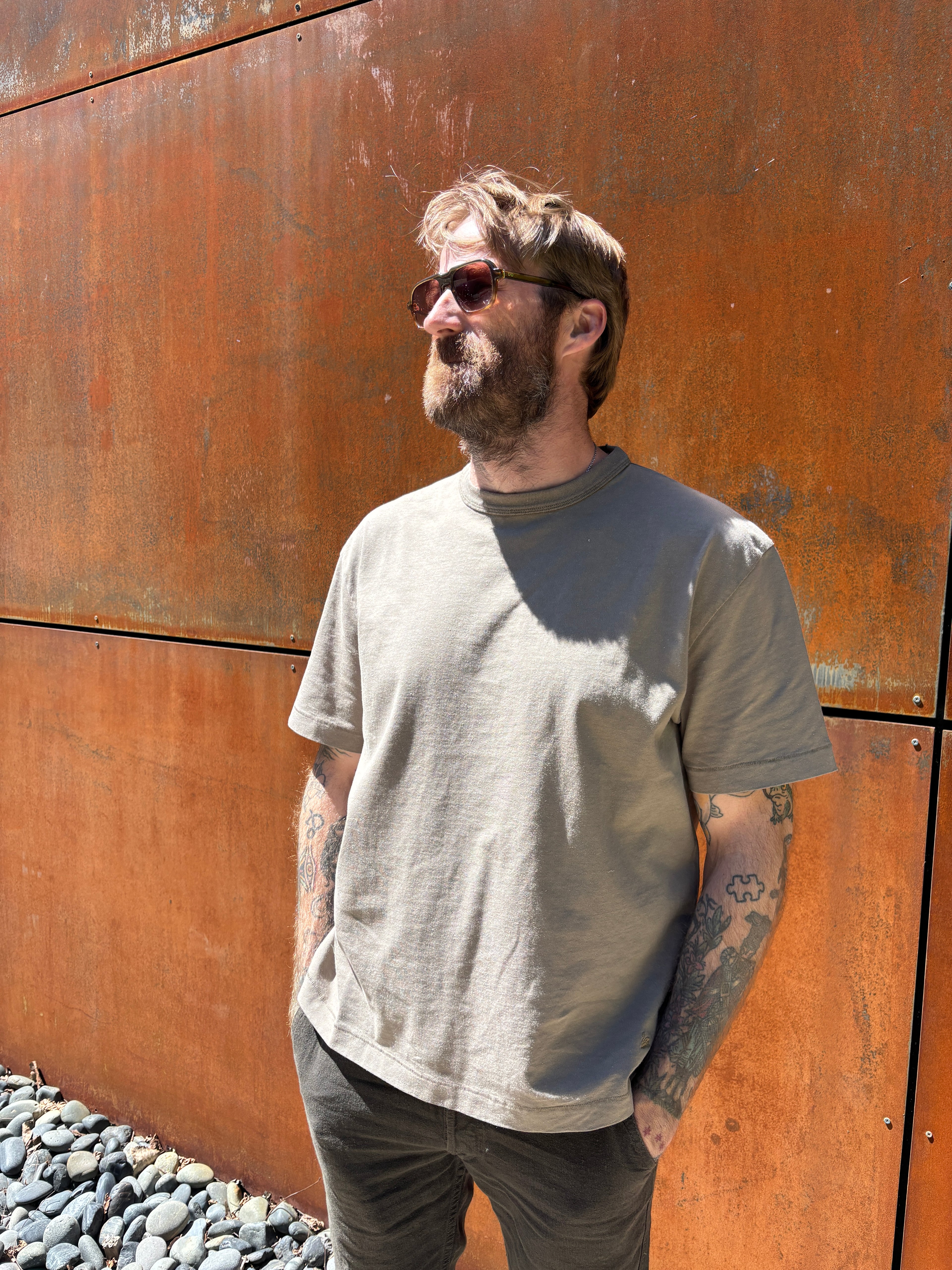 Merz b. Schwanen Sturdy Boxy Fit Cotton-Hemp T-Shirt