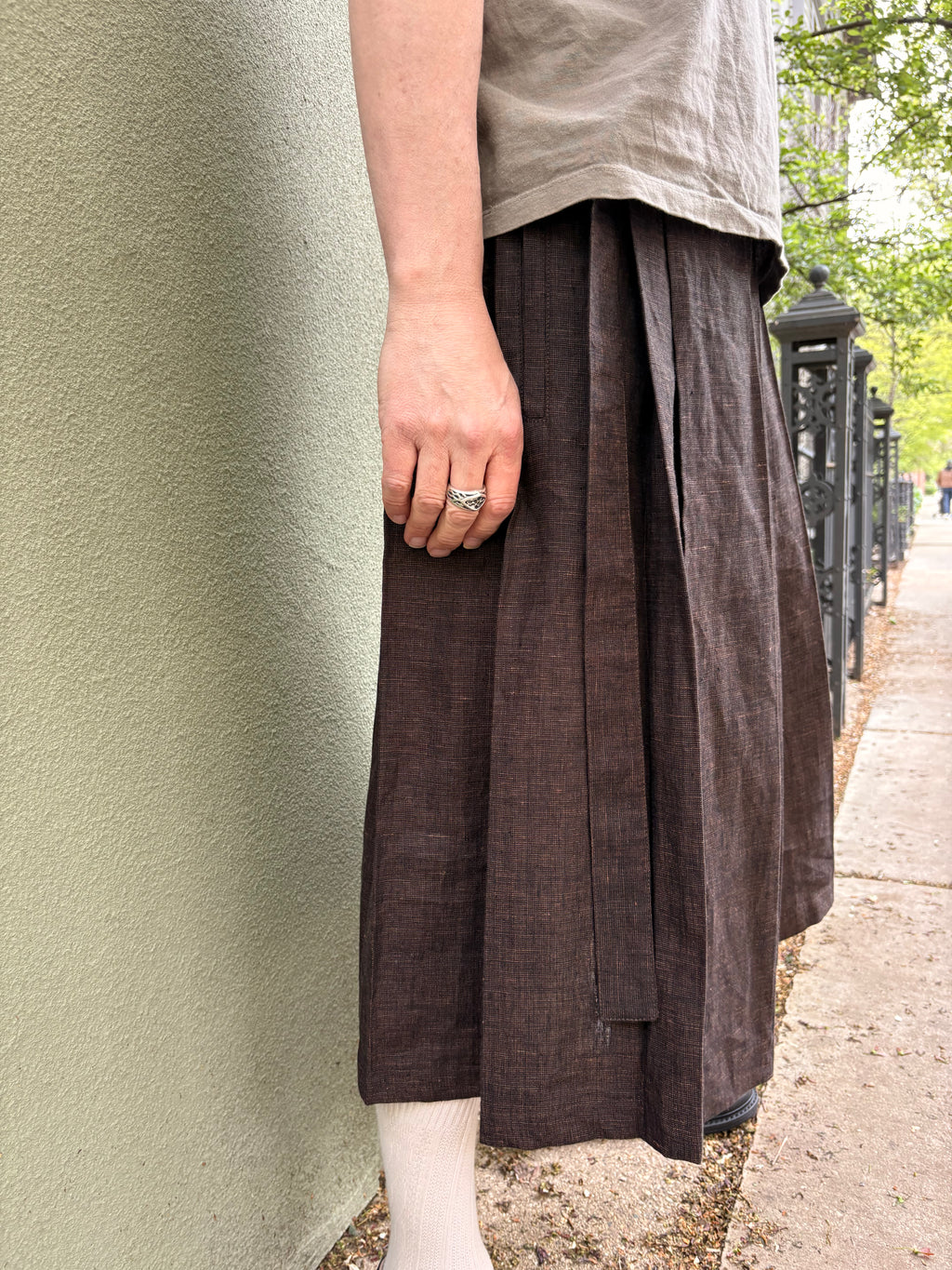 Jack Sivan Pleated Wrap Skirt