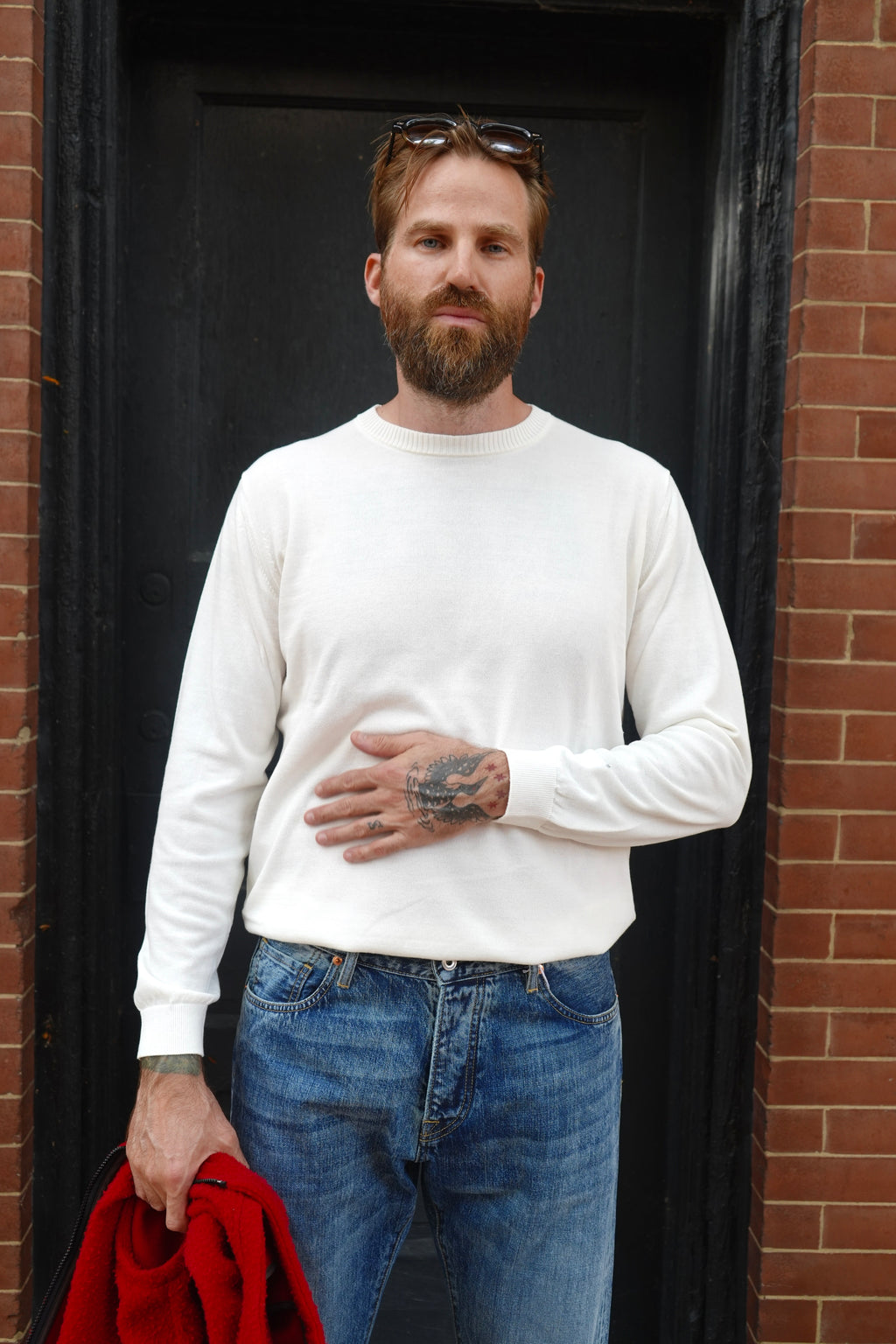 Mooncastle Ice Cotton Long Crewneck