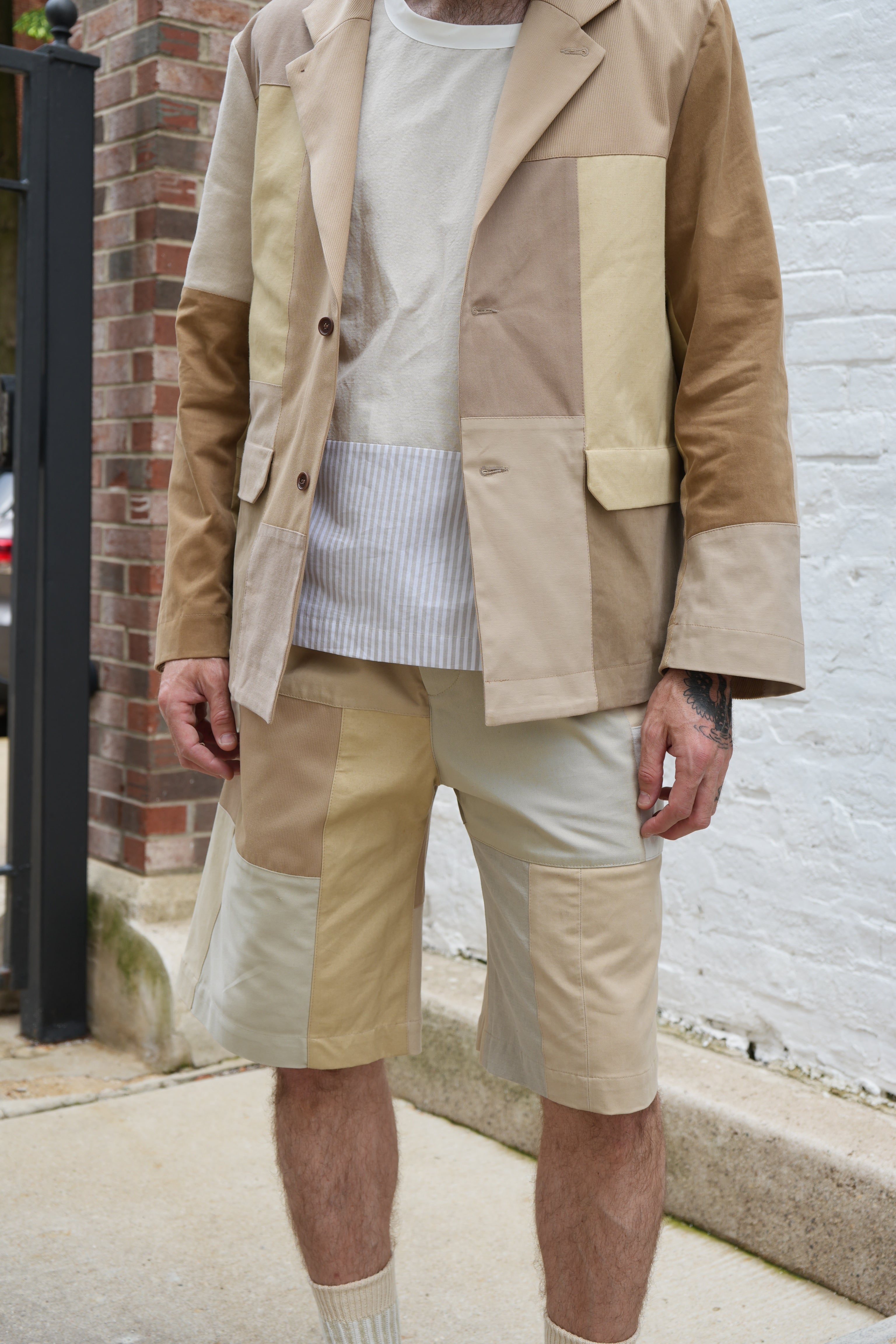 Hul le Kes Pollock Patchwork Shorts