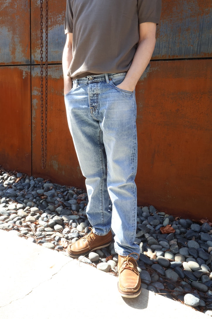 C.O.F. M5 Relaxed Tapered 13oz Kuroki Selvedge Worn Down Denim