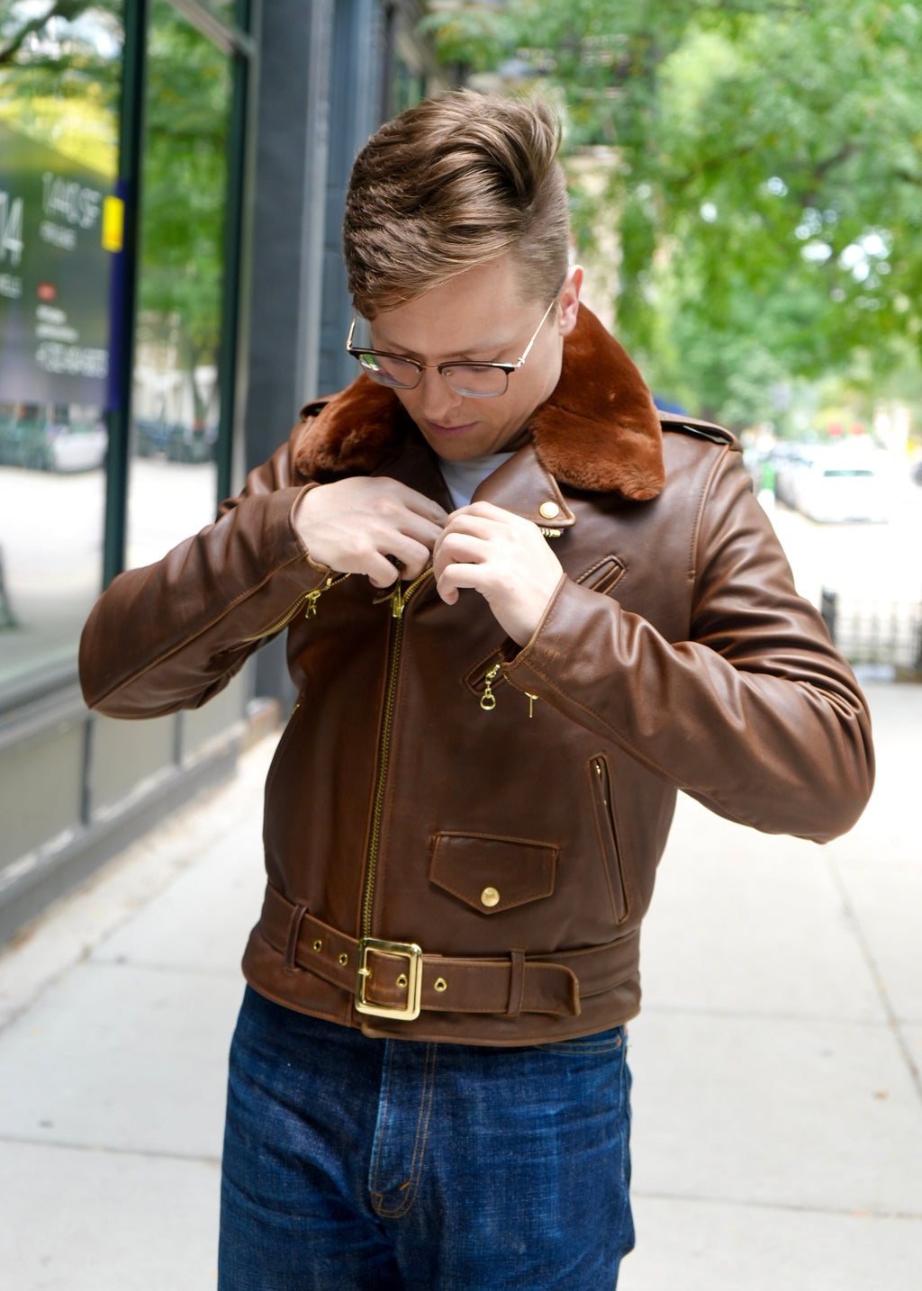 Schott NYC P656H Horween Horsehide Jacket