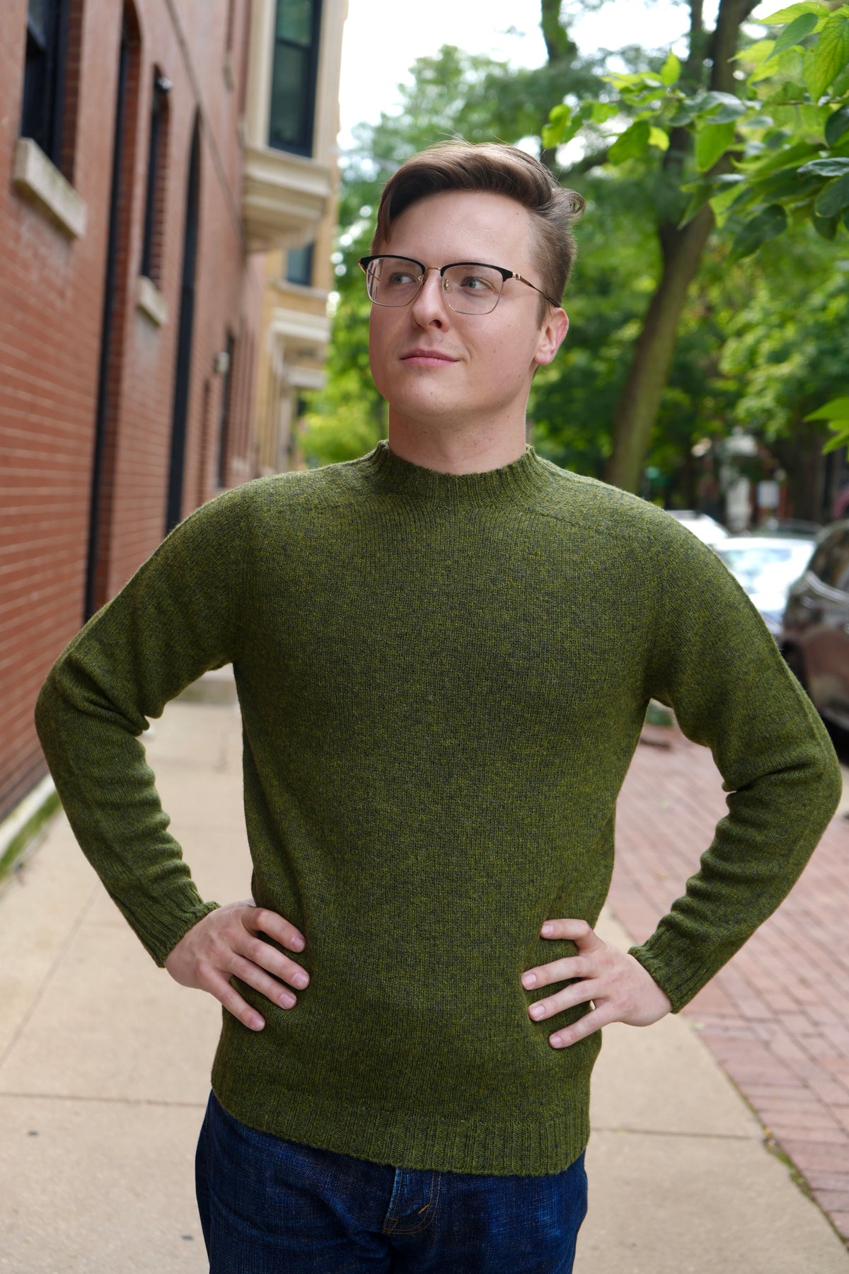 Mooncastle Shetland Wool Crewneck Sweater