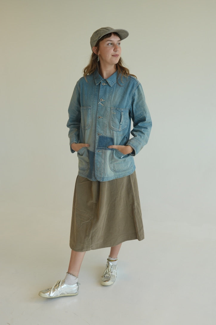 Kappy Corduroy Flare Skirt