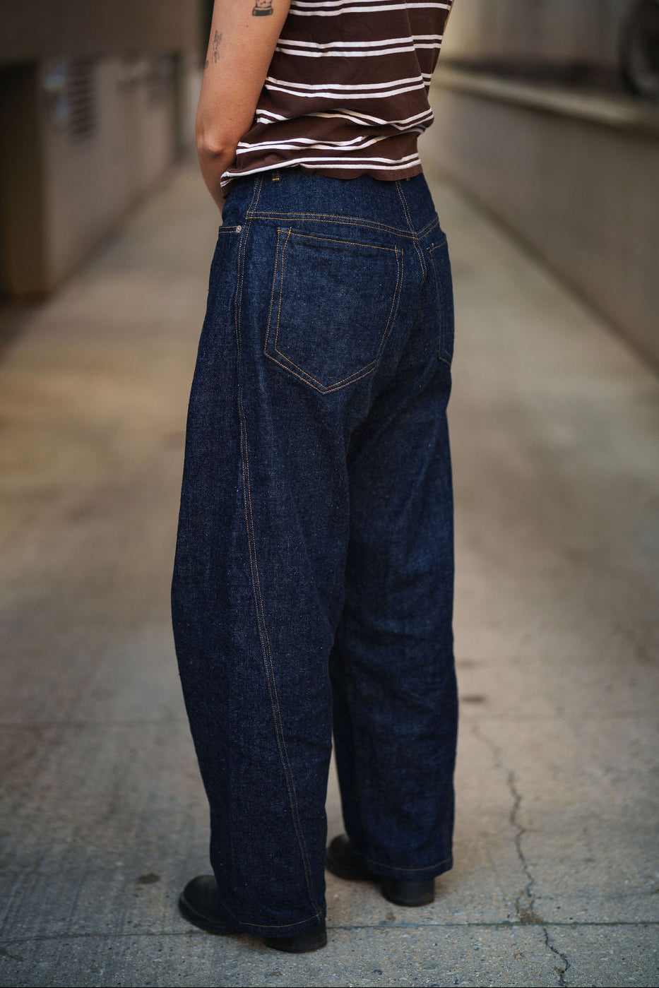Hansen Robby Wide Cut Denim Jean Trousers