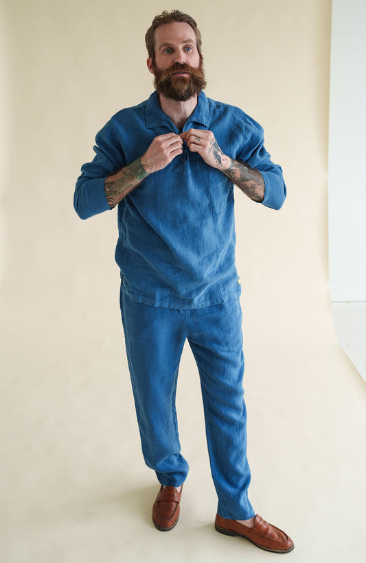 Armor Lux Heritage Linen Peacoat