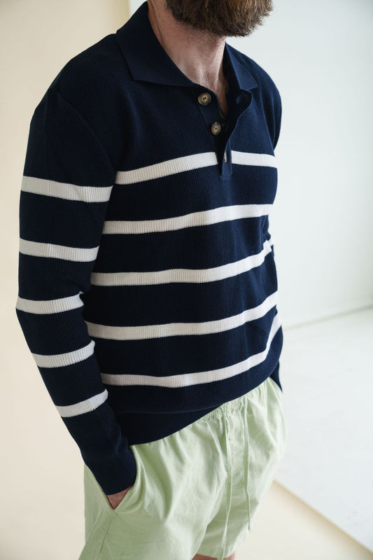 Armor Lux Heritage Polo Collar Sweater