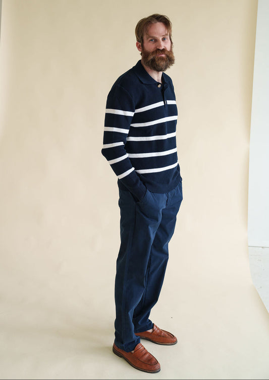 Armor Lux Heritage Polo Collar Sweater