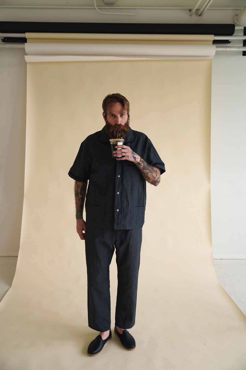 Fujito Short Sleeve Pajama Shirt
