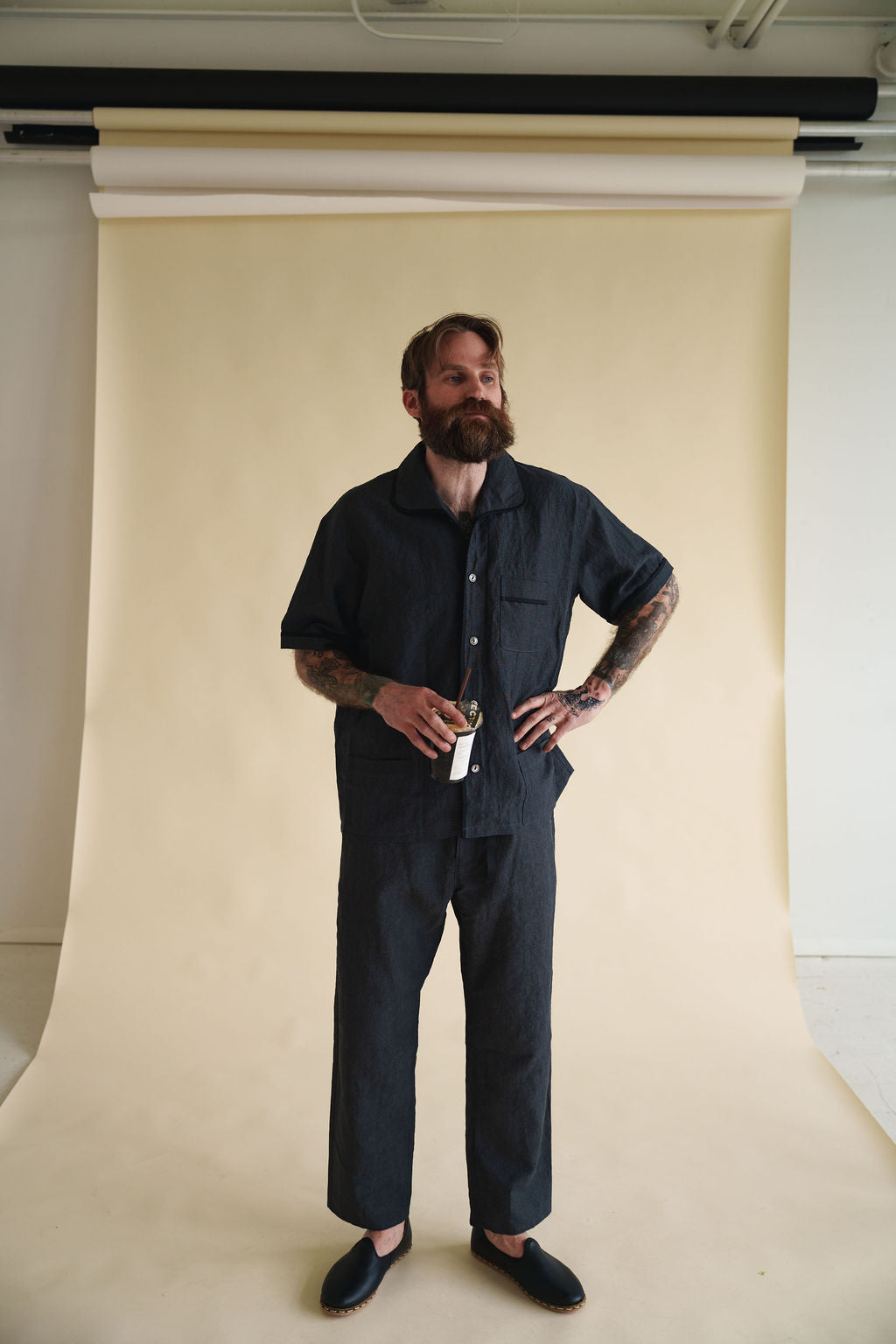 Fujito Short Sleeve Pajama Shirt