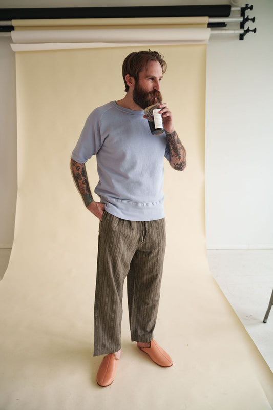 Kappy Linen Cotton Stripe Pants