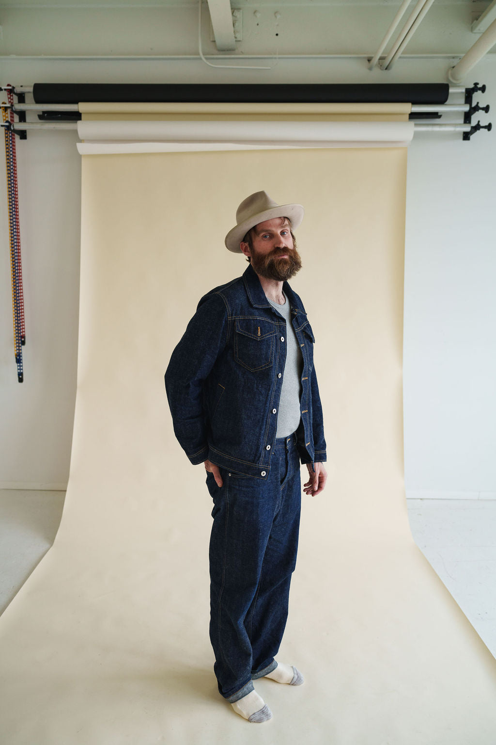 Hansen Dean Straight Cut Denim Trousers