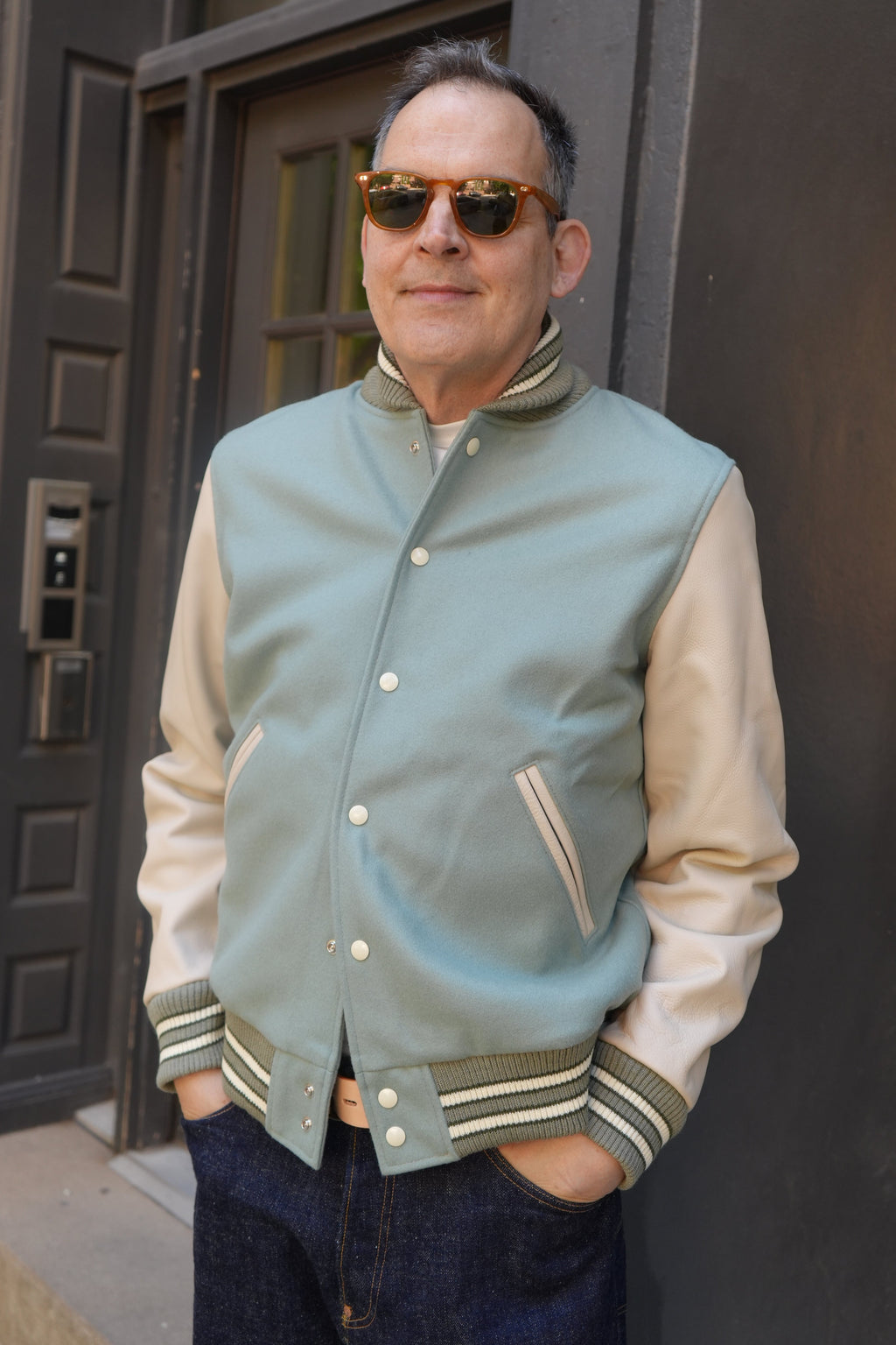 Dehen Wool Varsity Jacket