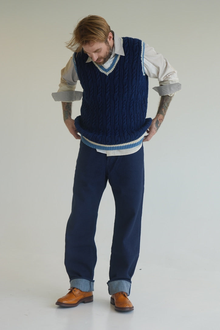 omotodenim 0821 Ori-zashi Sashiko loose fit denim