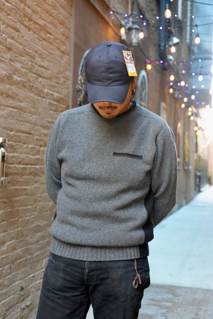 Inis Meain Pocket Contrast Sweater