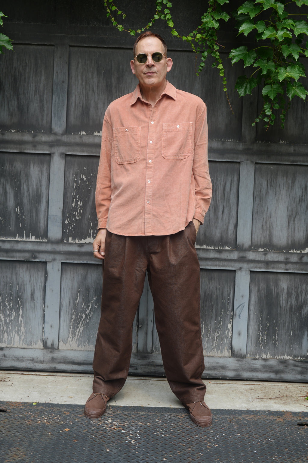 Kappy Two Tuck Wide Denim Pants