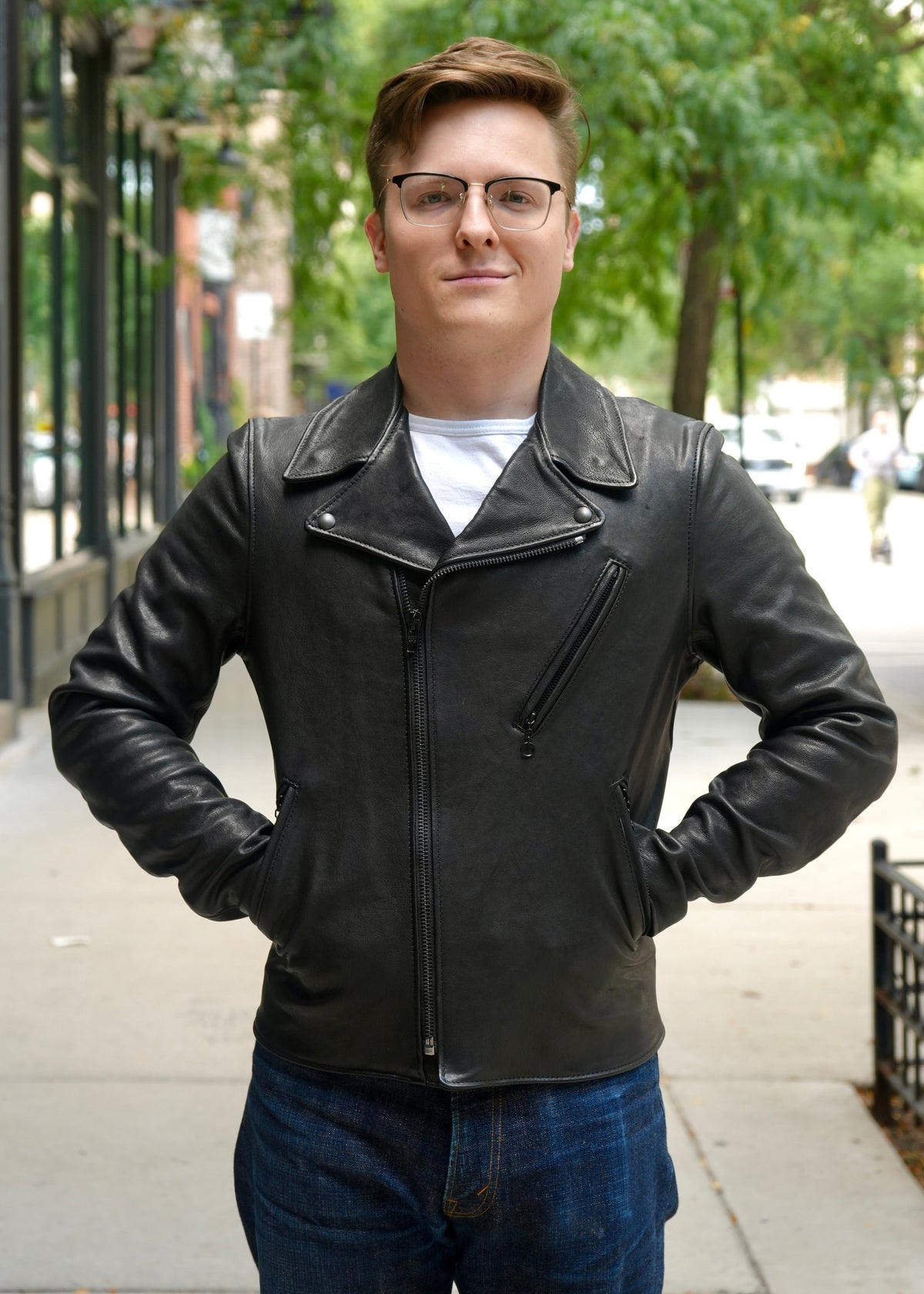 Schott NYC P213 "Raven" Lambskin Jacket