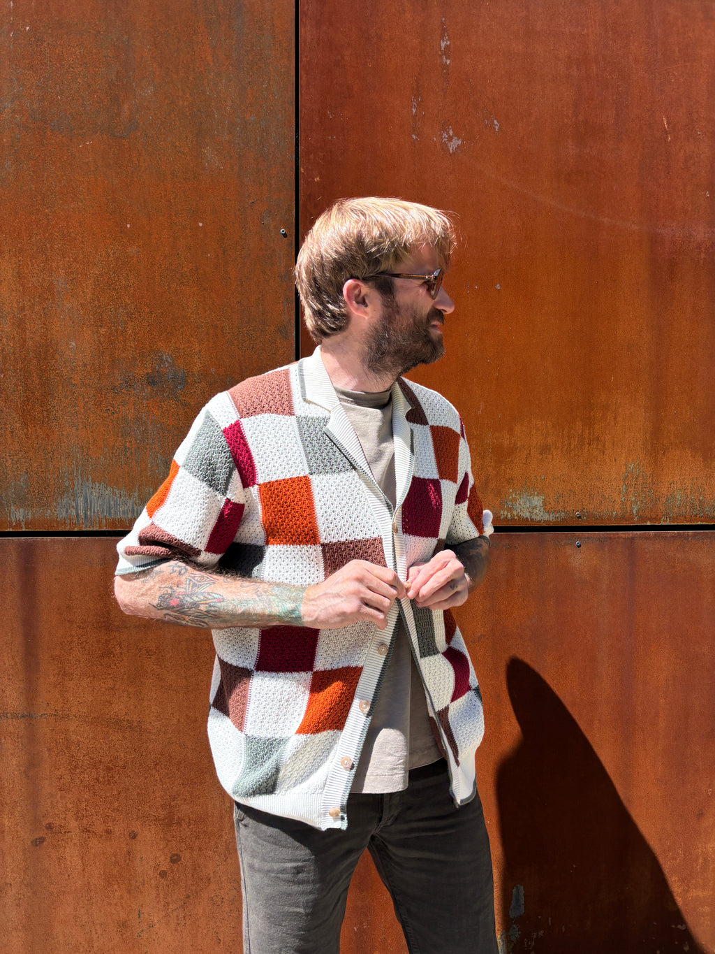 Gallia Knit Button Up Shirt "Jakob"