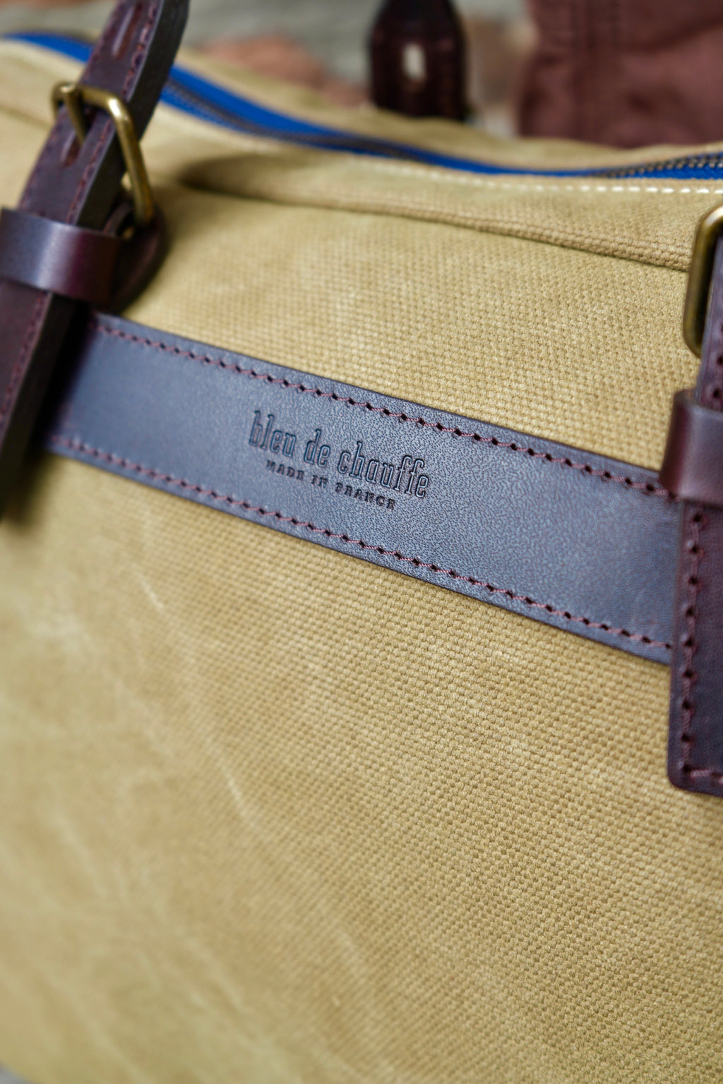 Bleu De Chauffe Ledger Business Bag