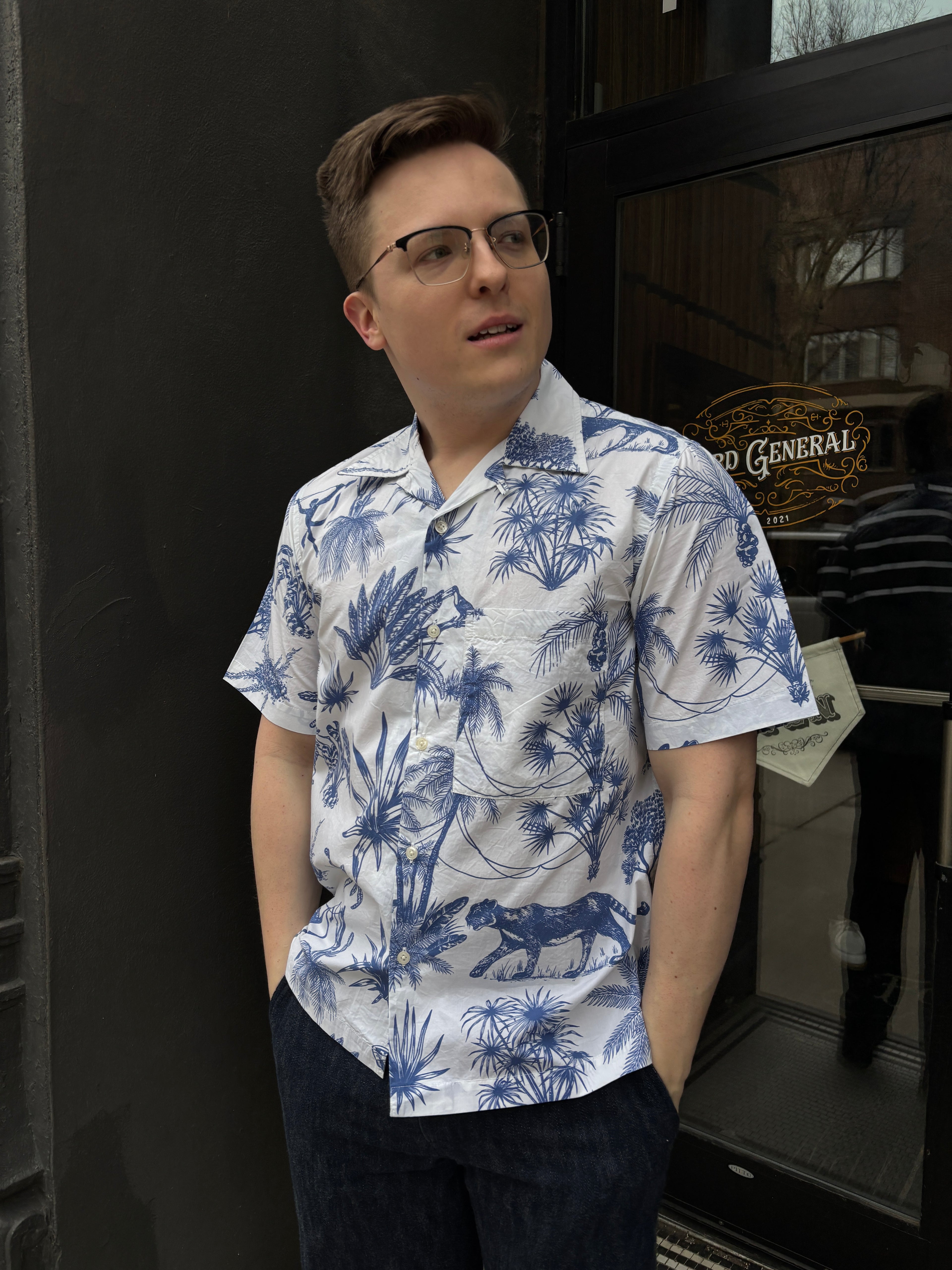 Universal Works Jungle Toile Camp Shirt