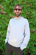 Merz b. Schwanen Retro Fleece Raglan Cotton Sweatshirt