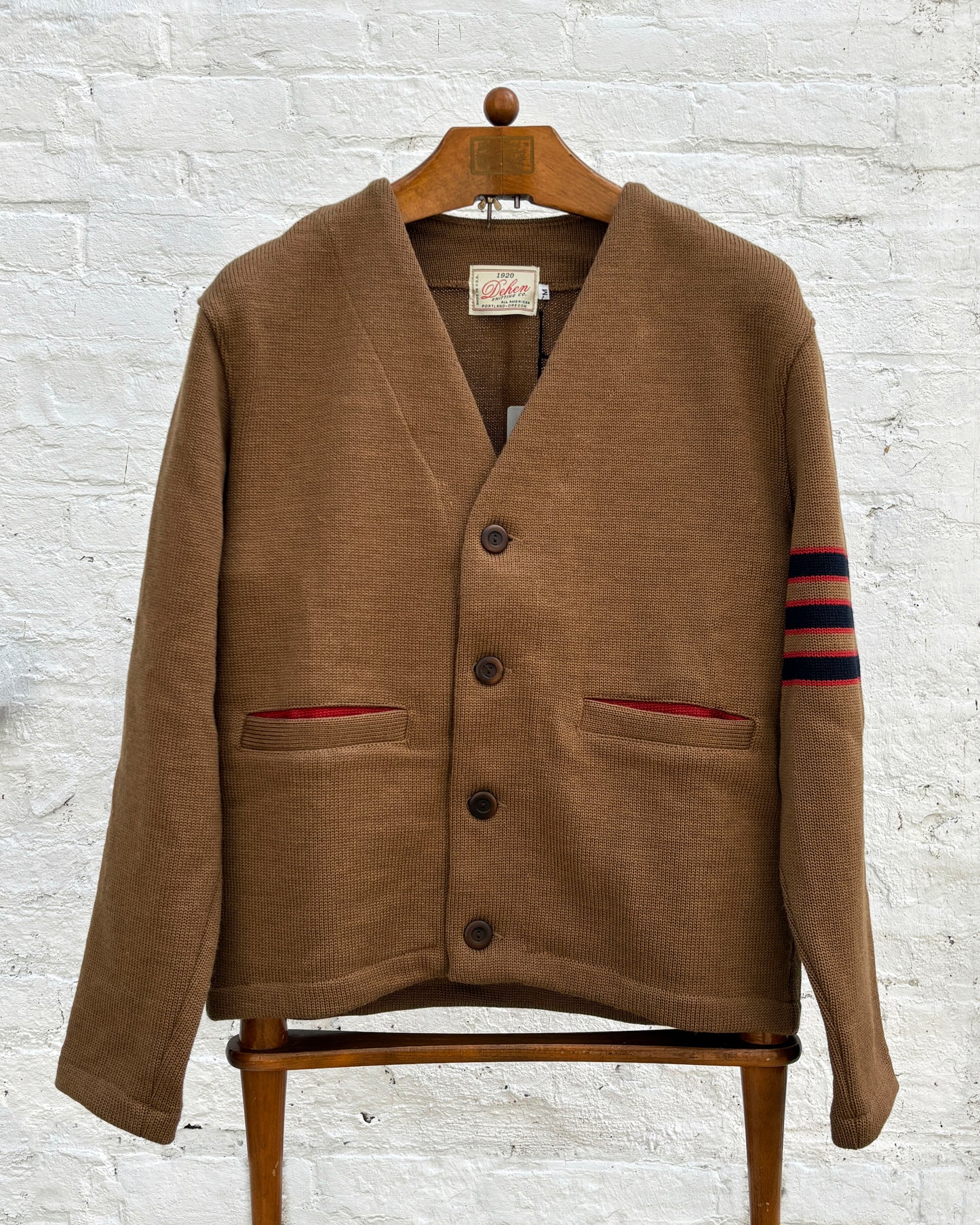 Slouchy Varsity Cardigan Sweater