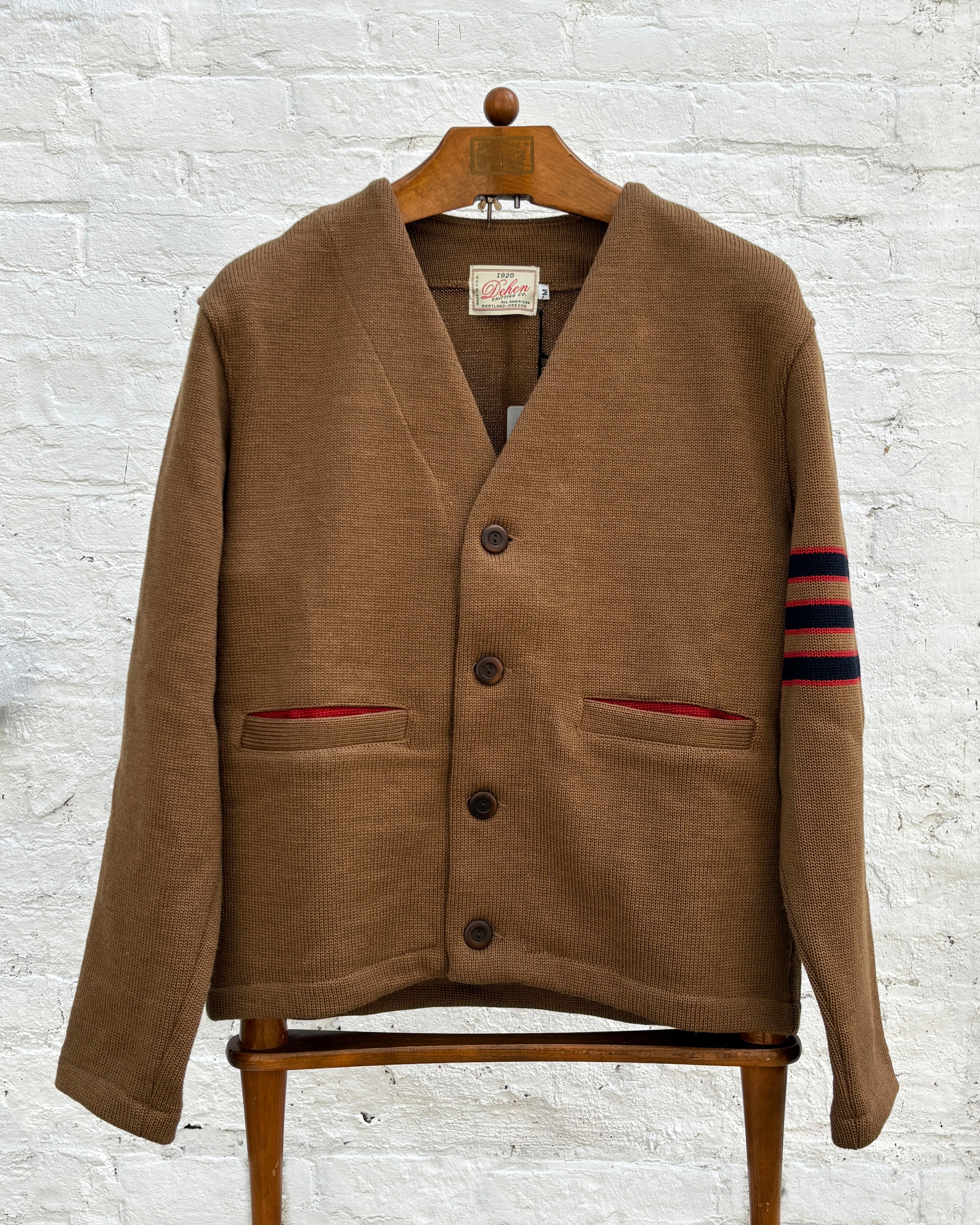 Slouchy Varsity Cardigan Sweater