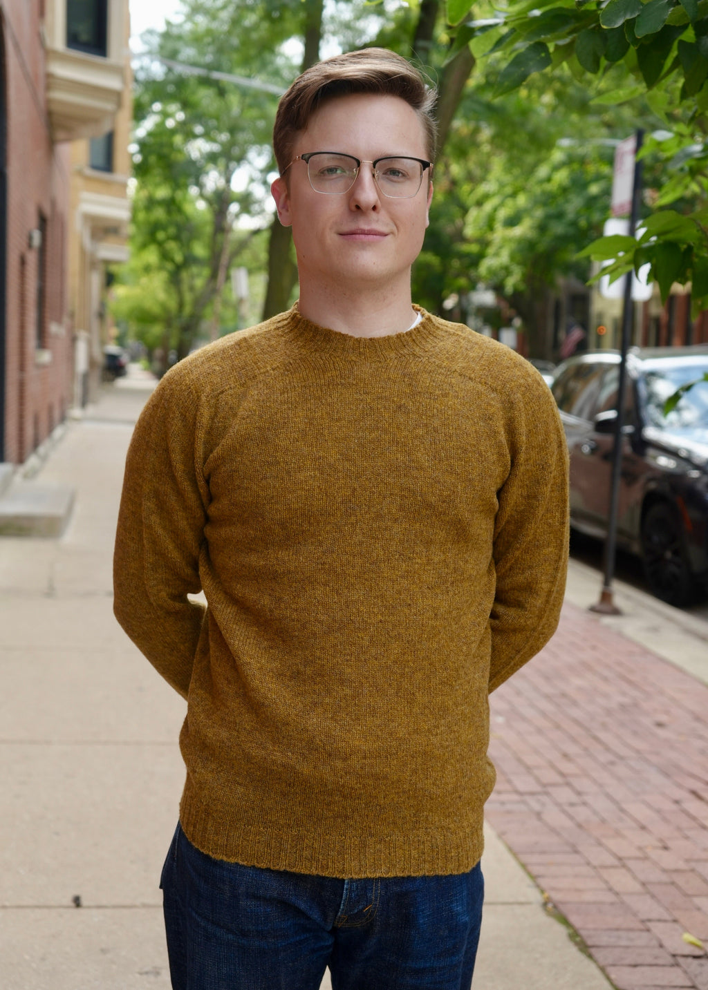 Mooncastle Shetland Wool Crewneck Sweater