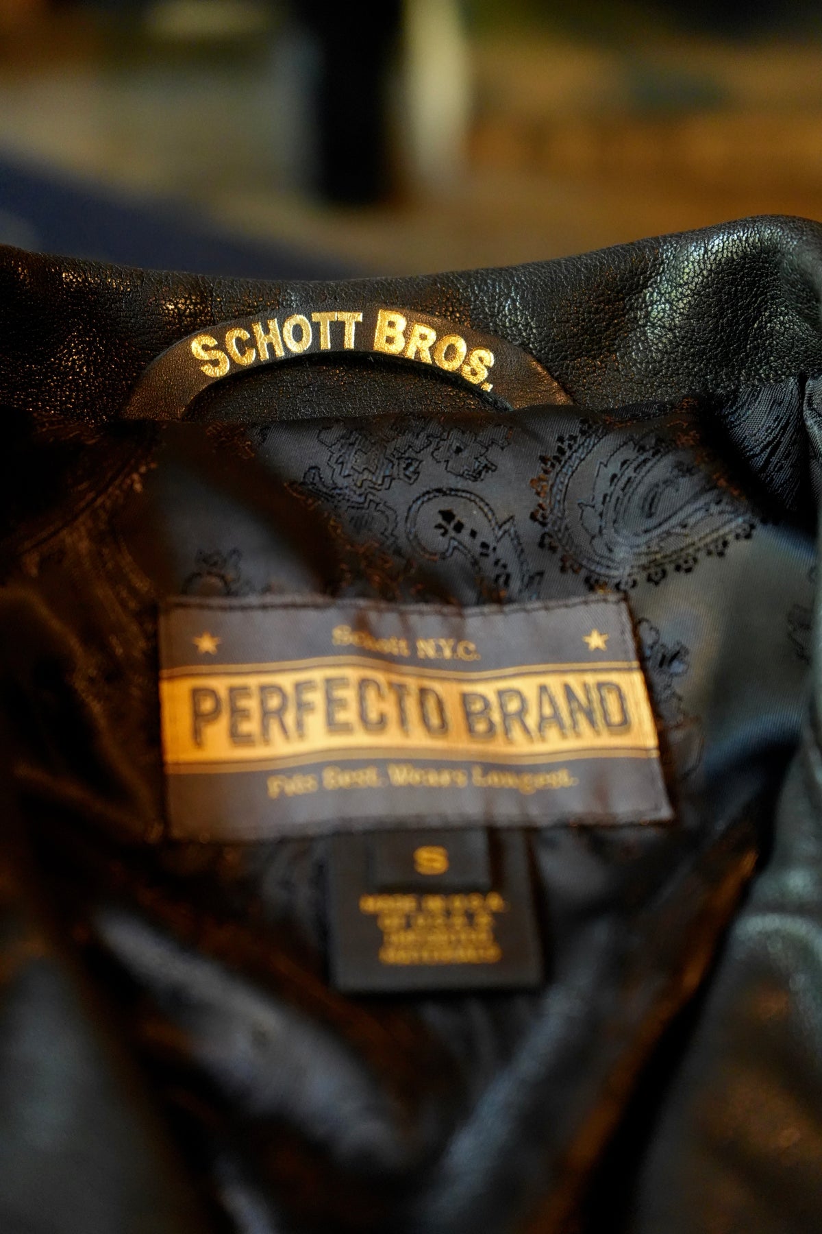 Schott NYC P213 "Raven" Lambskin Jacket