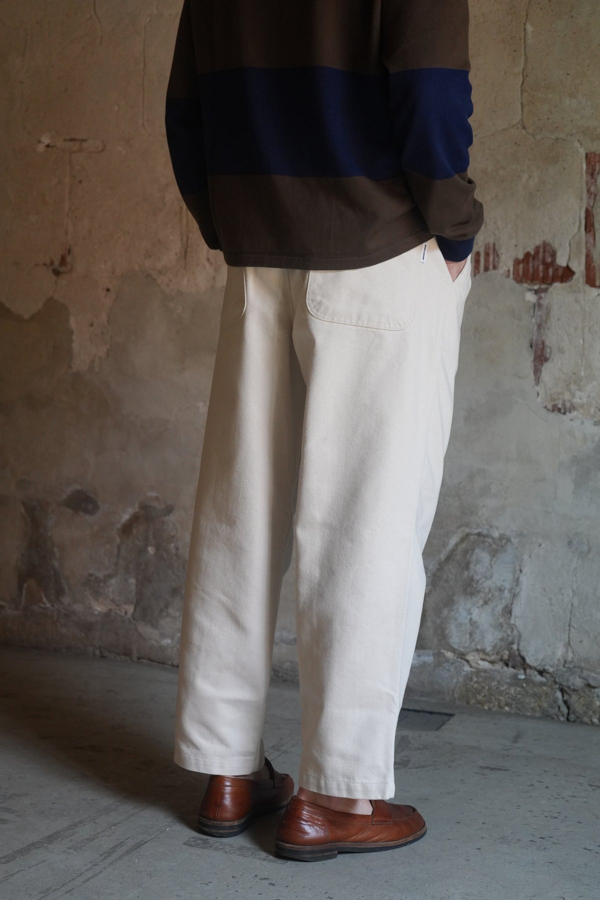 Kappy Two Tuck Wide Denim Pants
