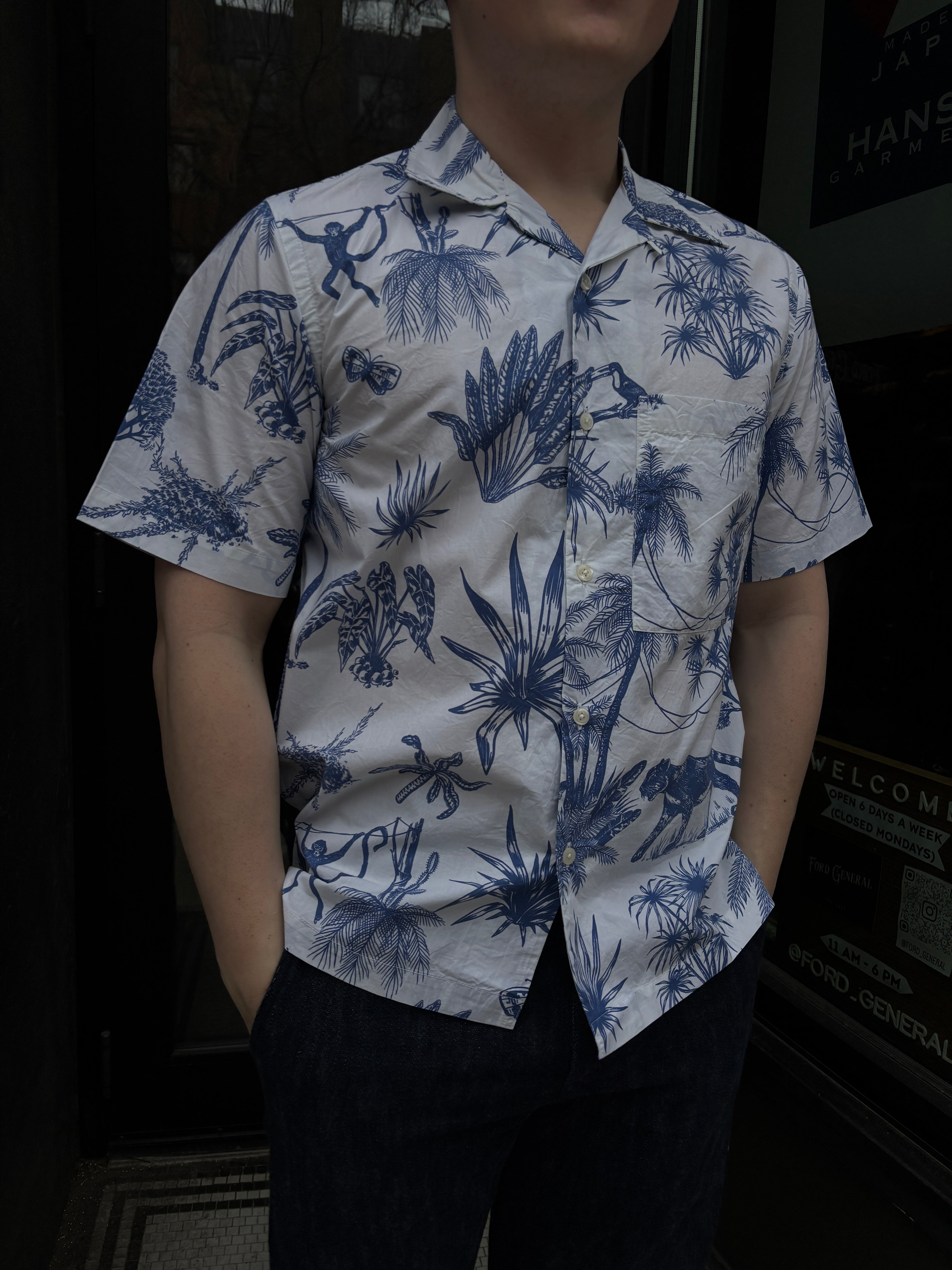 Universal Works Jungle Toile Camp Shirt