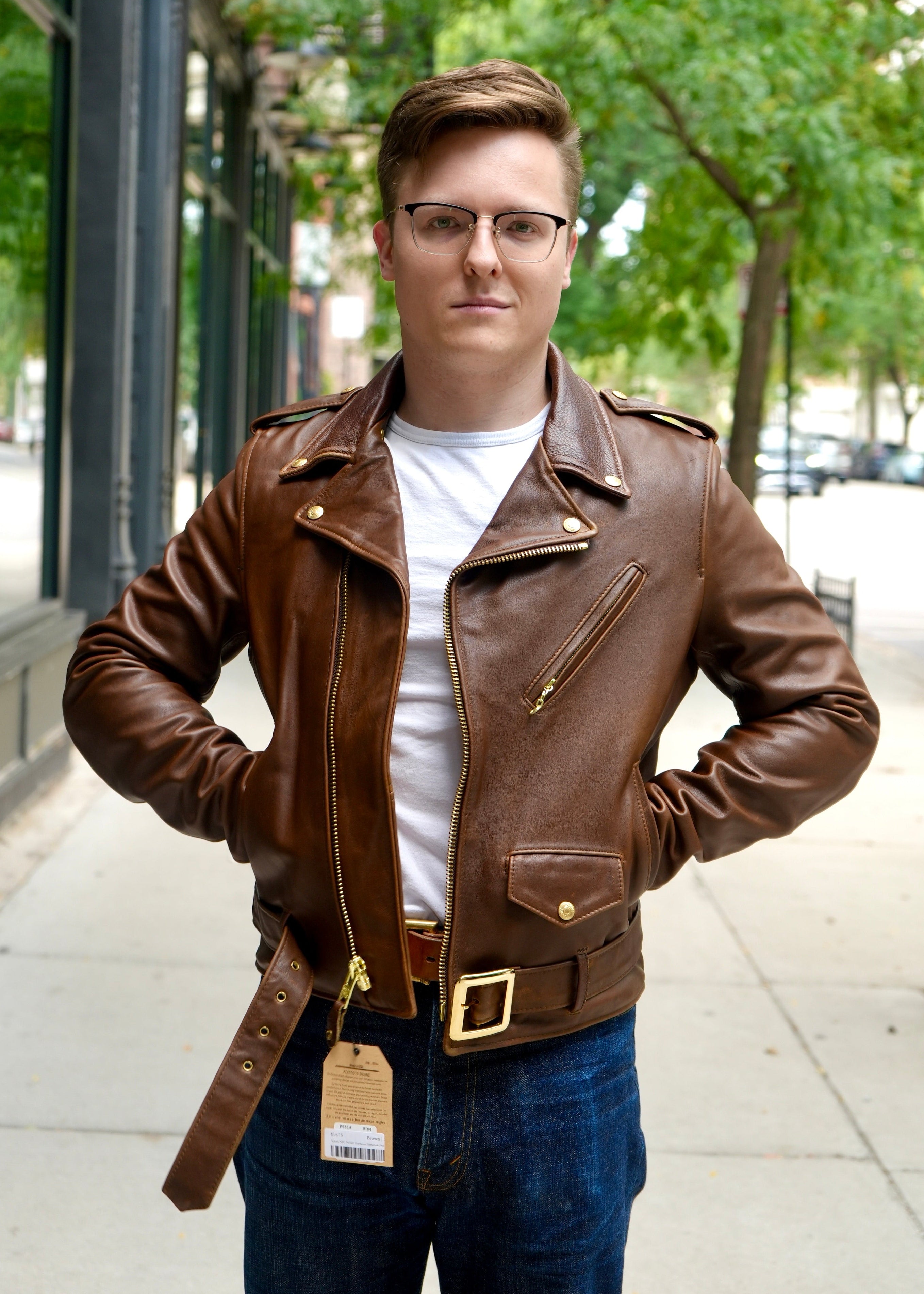 Schott NYC P656H Horween Horsehide Jacket