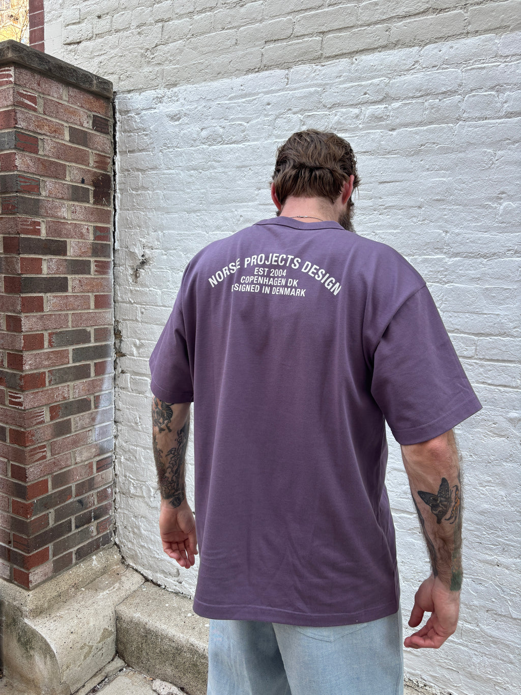 Norse Projects Snekkersten Organic Arch Print T-Shirt