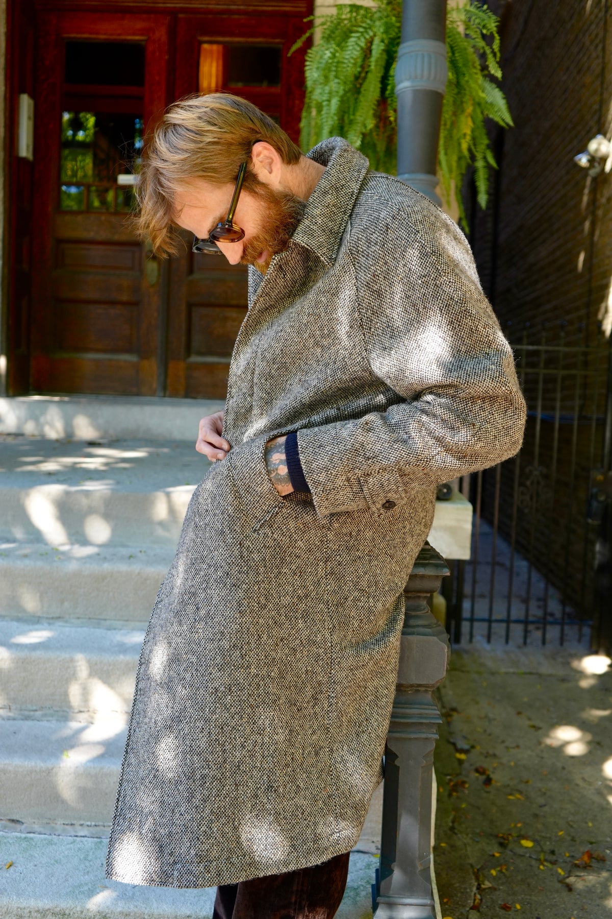 Norse Projects Reilstad Donegal Wool Balmacaan Raglan Coat