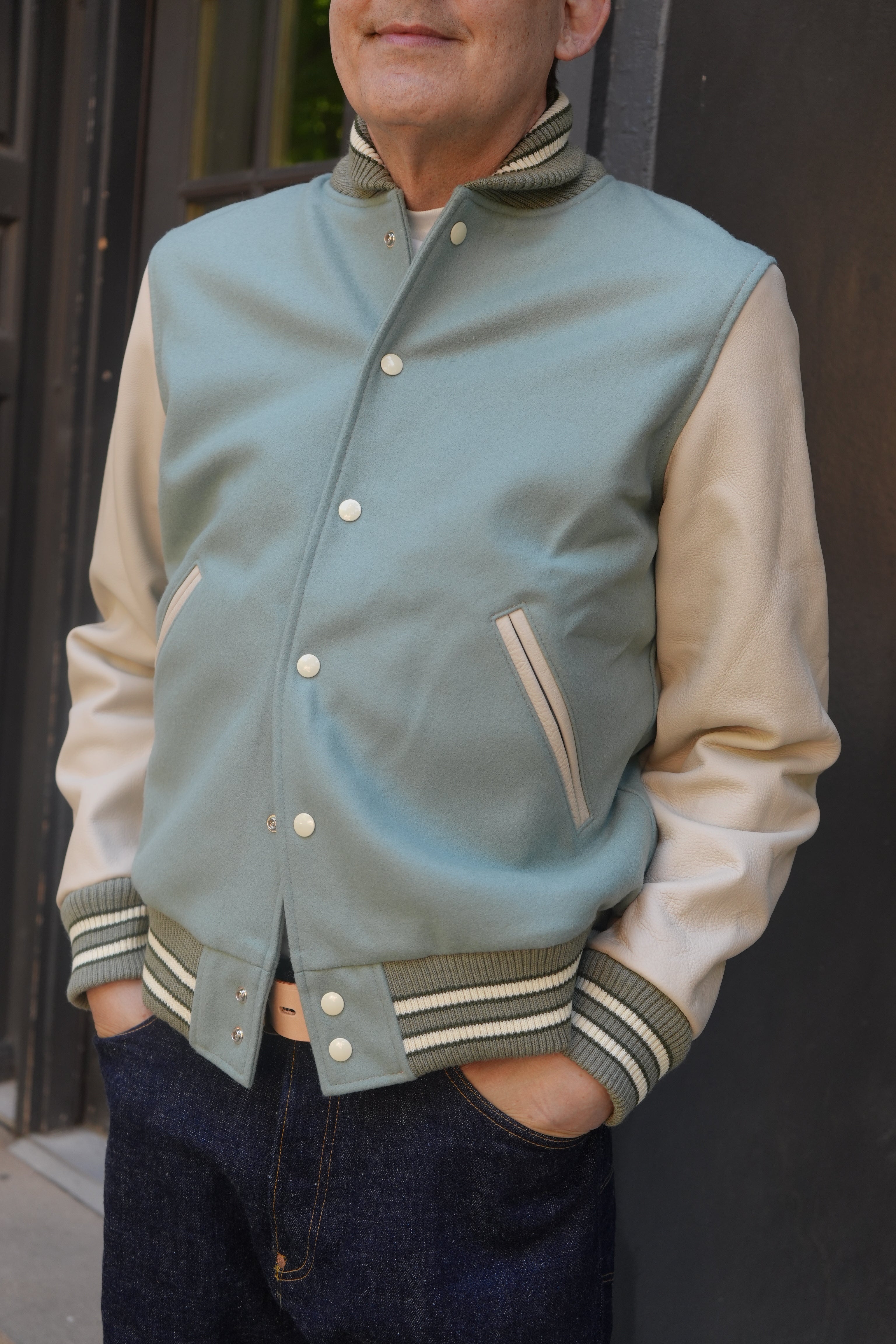 Dehen Wool Varsity Jacket