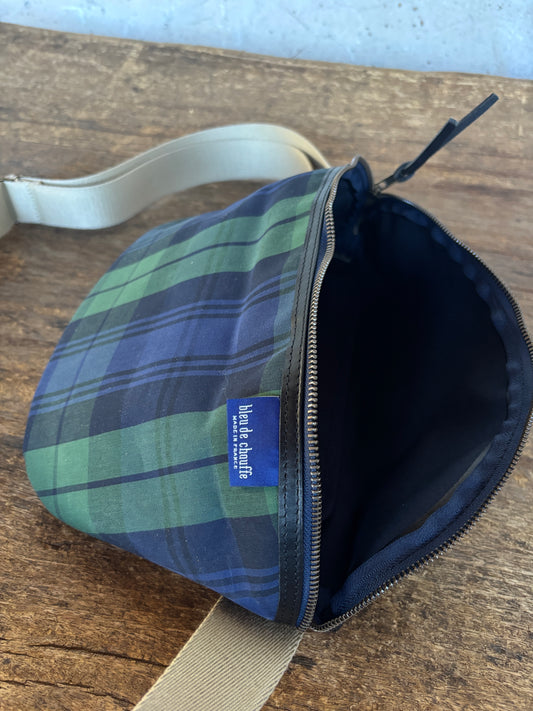 Bleu De Chauffe XL Tartan Belt Bag