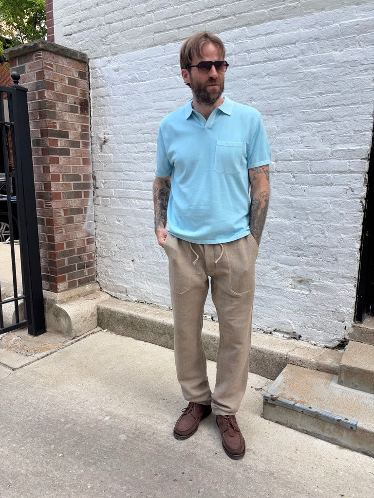 Umber & Ochre Johnny Collar Polo