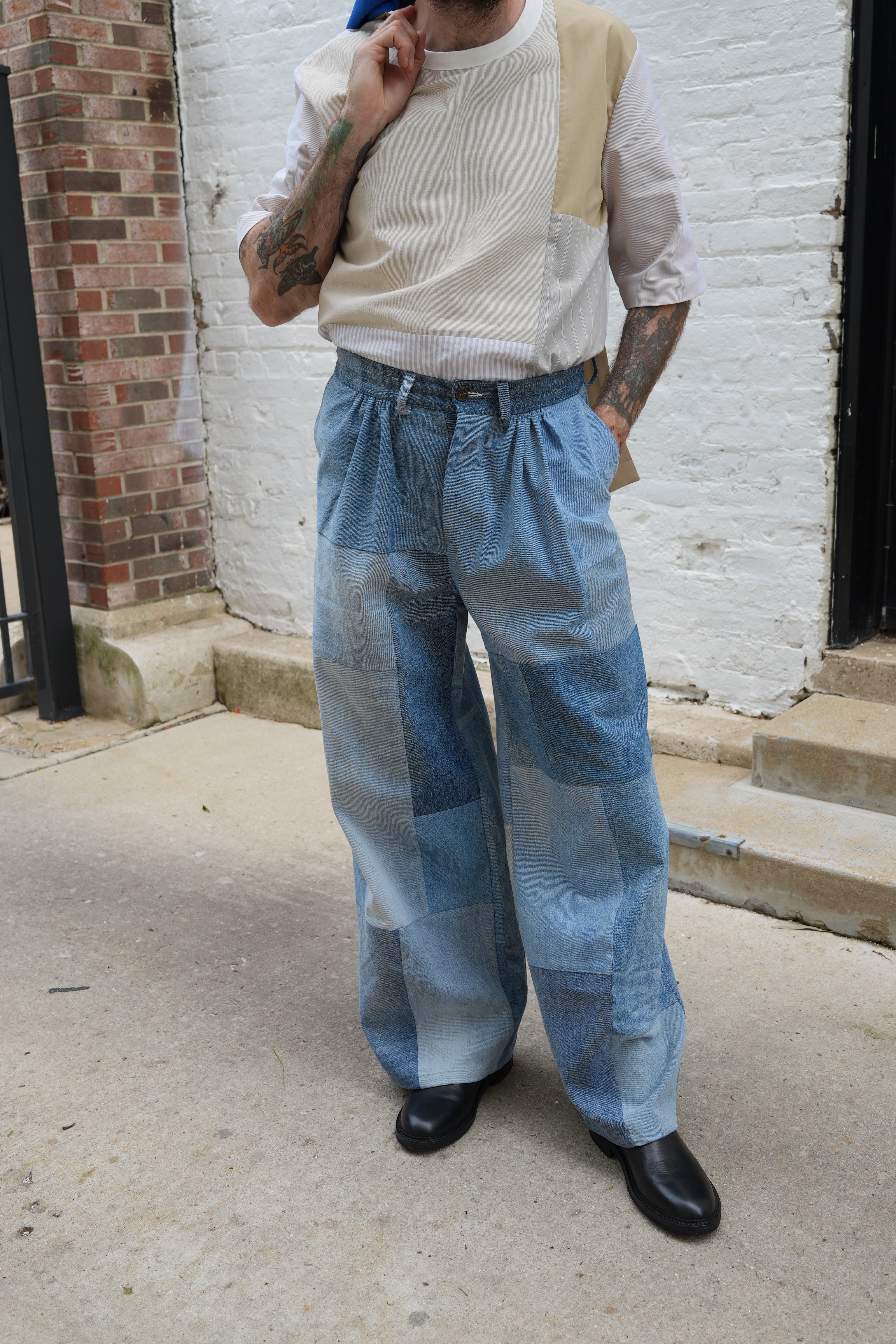 Hul le Kes Pollock Patchwork Trousers