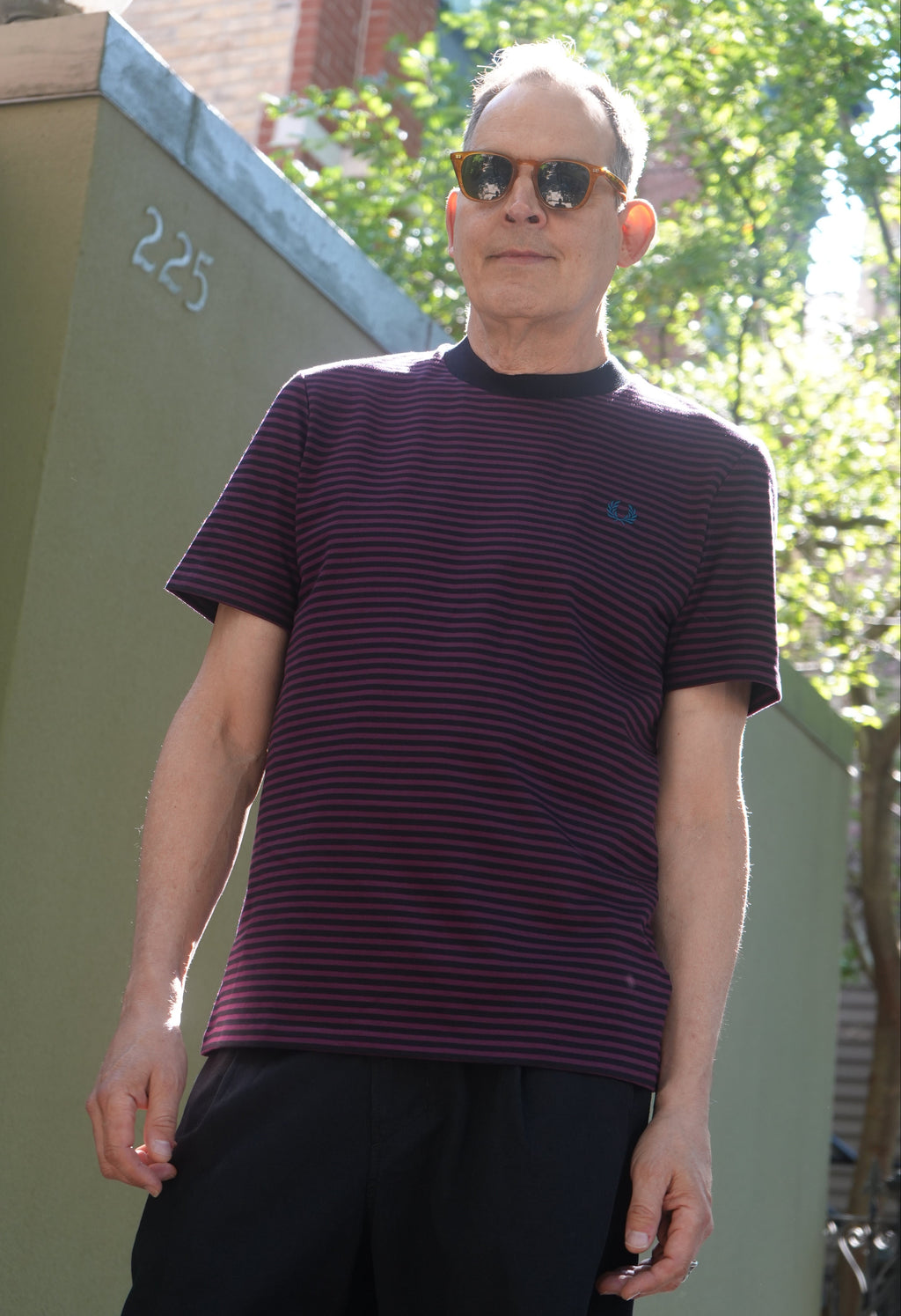 Fred Perry Fine Stripe Heavyweight T-Shirt