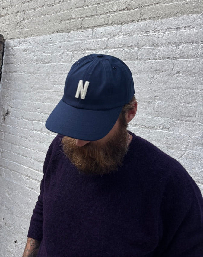 Norse Projects Light Canvas/Felt N 8 Panel Cap