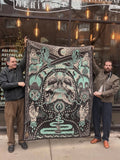 Indigofera Tarot Death Card Wool Blanket