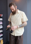 Kappy Jacquard Open Collar Shirt