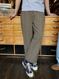 Kappy Linen Cotton Stripe Pants