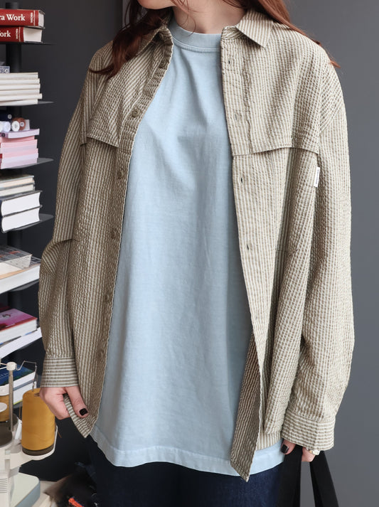 Kappy Stripe Pocket Work Shirt