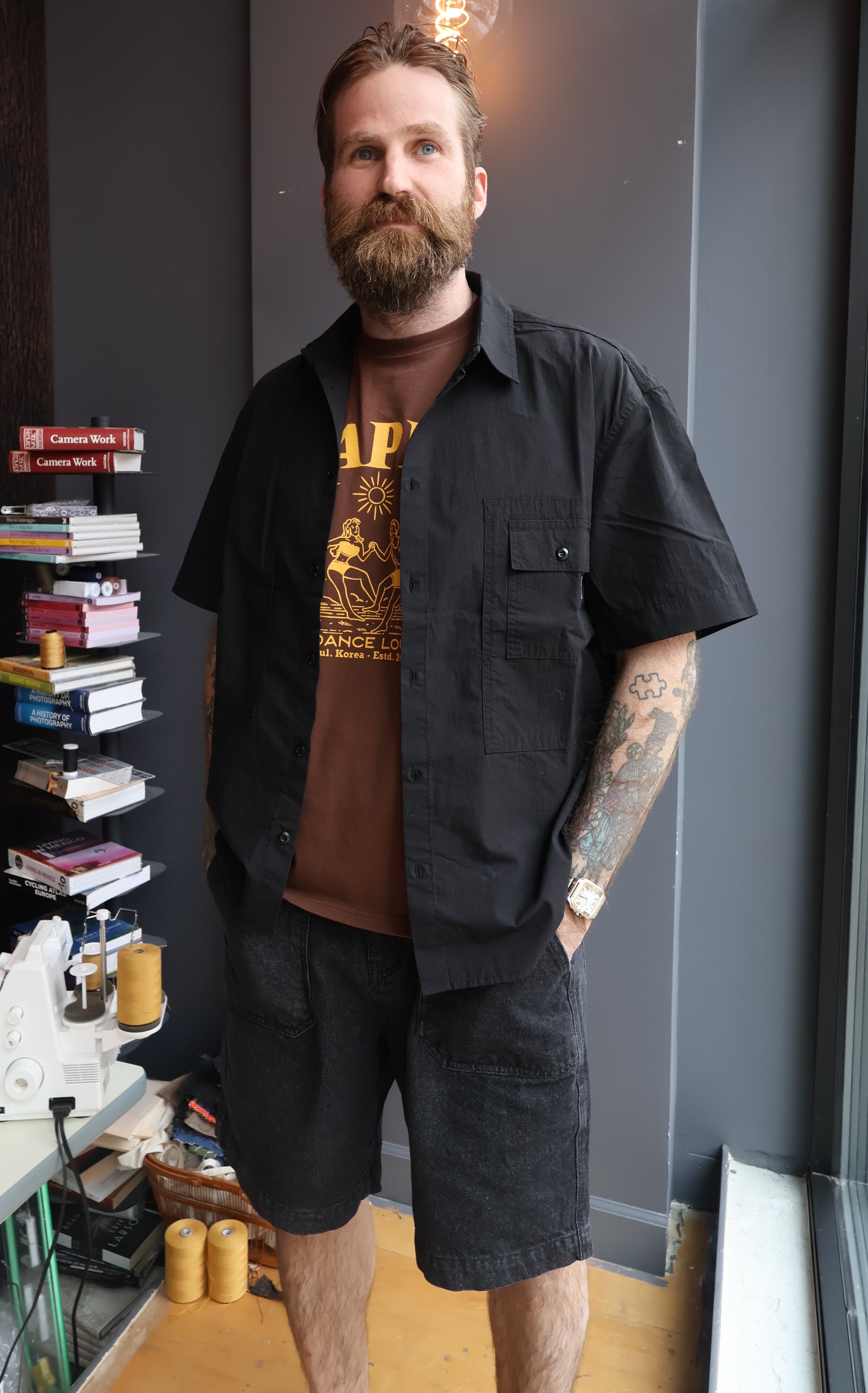 Kappy Fatigue Denim Half Pants