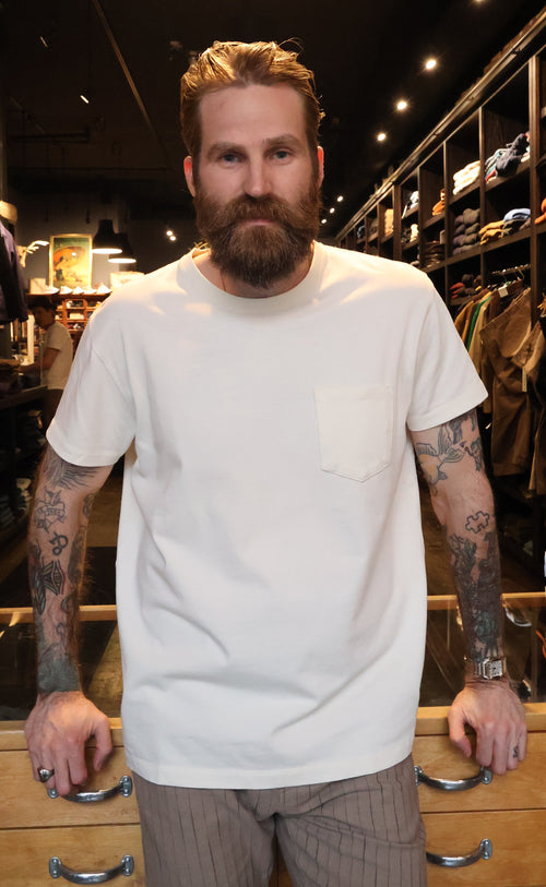 Indigofera Wilson Cocatoo White Tee Shirt