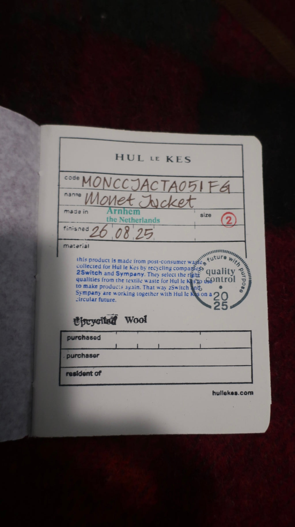 Hul le Kes Monet Jacket